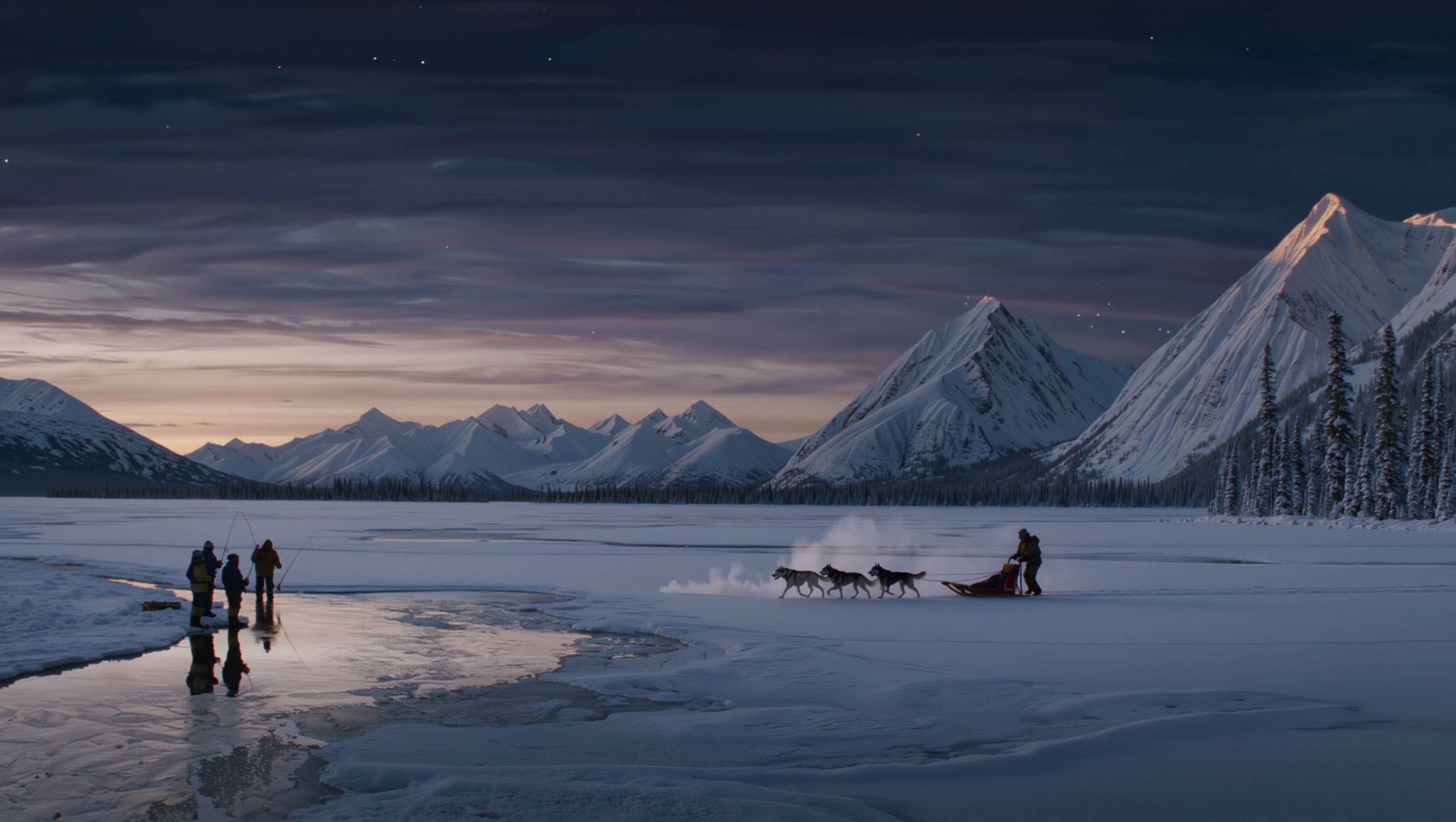 Snowy Alaska views