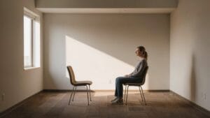Female veteran in an ART therapy session — Accelerated Resolution Therapy offers faster trauma healing for Veterans