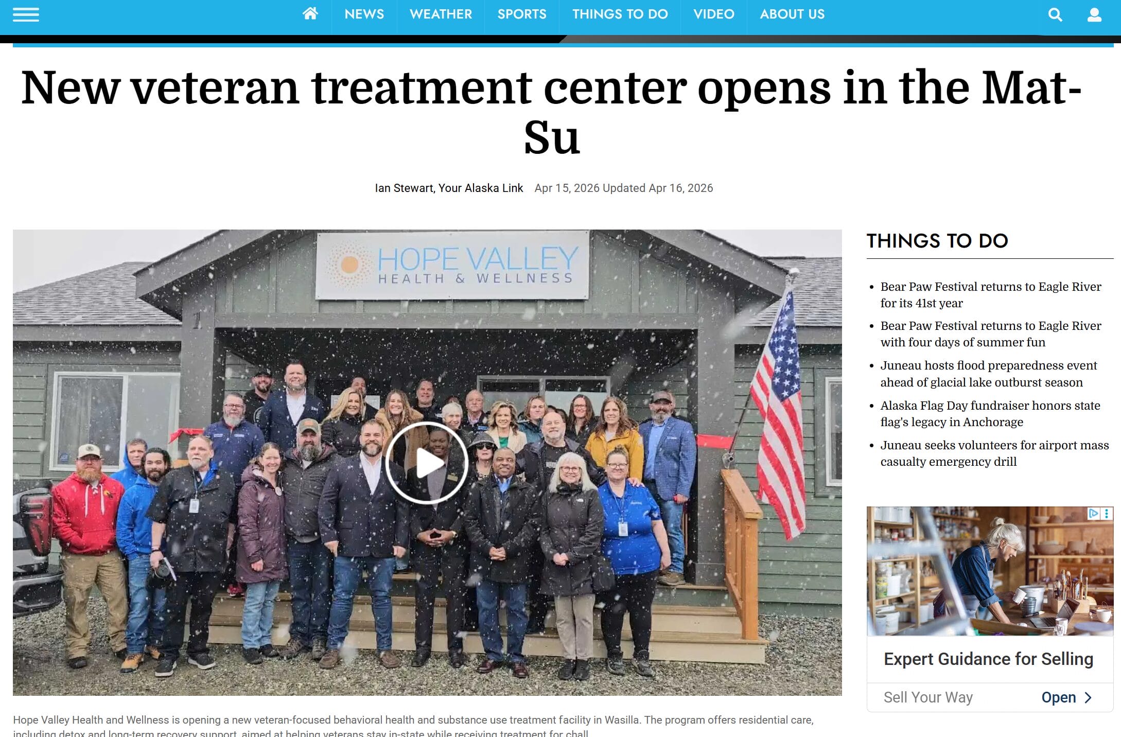Your Alaska Link article about Mental and Addiction Rehab in Alaska